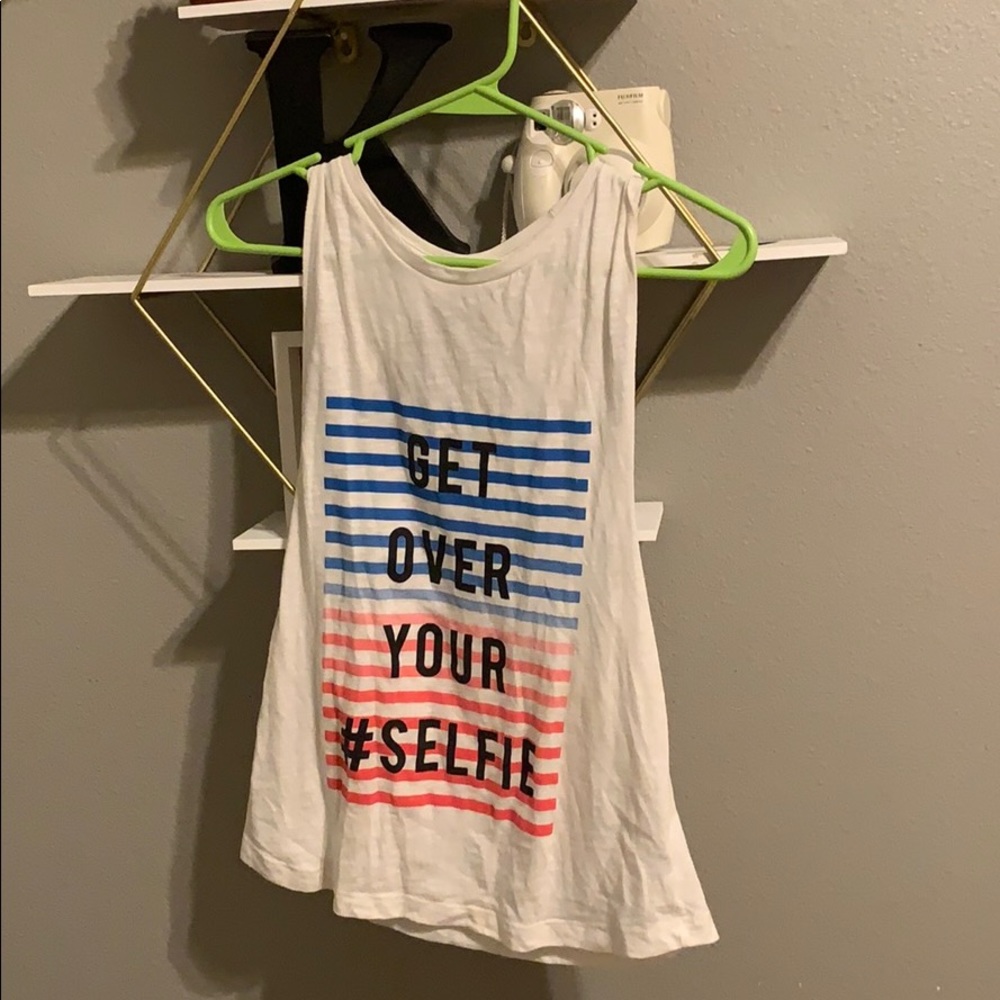 Get over your #selfie Tank Top